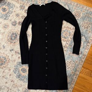 Abercrombie & Fitch Black Long Sleeve Dress